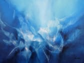 Deep Blue Abstract Painting -  Kaia
